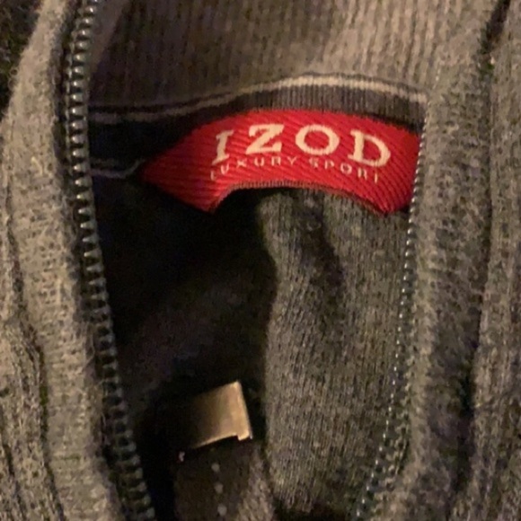 IZOD Men’s Quarter Zip Pullover Sweatshirt - Picture 5 of 9